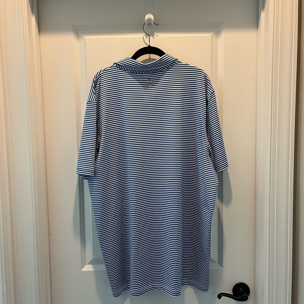 Vineyard Vines Blue and White Striped Polo - Picture 3 of 3